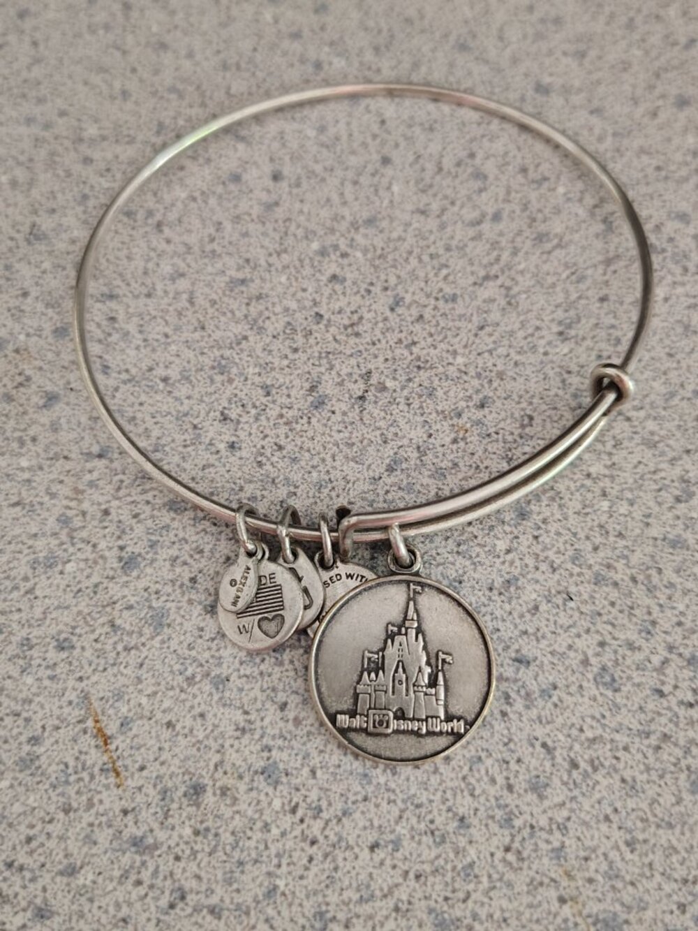Alex and Ani Disney Silver Bangle Bracelet Rare 152